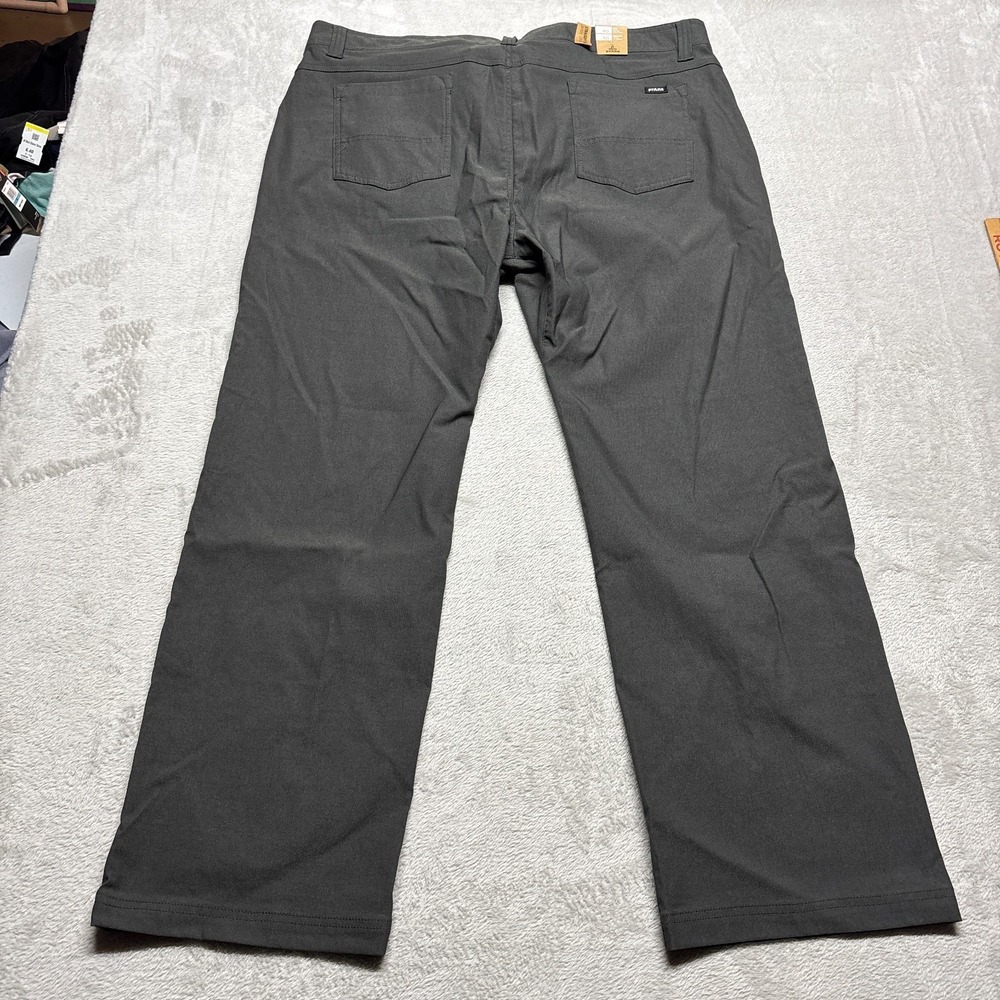 NWT Prana Stretch Brion II Pants Mens 40(42)x32 Gray Lightweight MSRP $85 - Picture 3 of 8